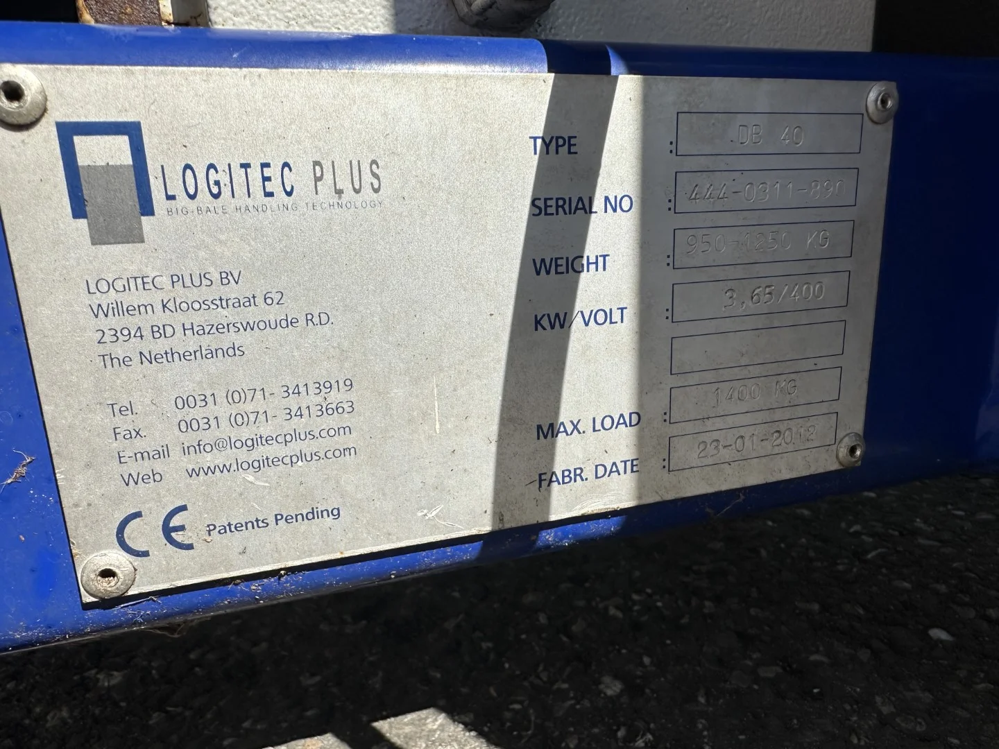 Logitec DB40 Big-Bale dosage bunker • Duijndam Machines