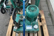 Maf Roda box tipper 120 x 120 cm boxes with roller conveyor