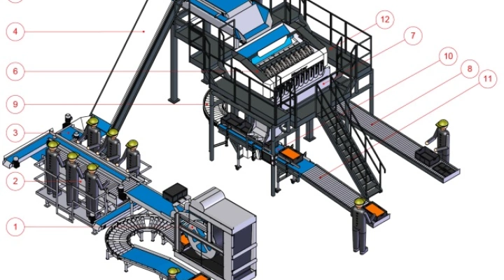 Manter M10 L weighing machine for citrus, onions and potatoes