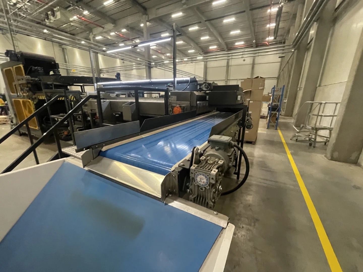 Manter M10 L weighing machine with infeed conveyor, buffer conveyor and ...