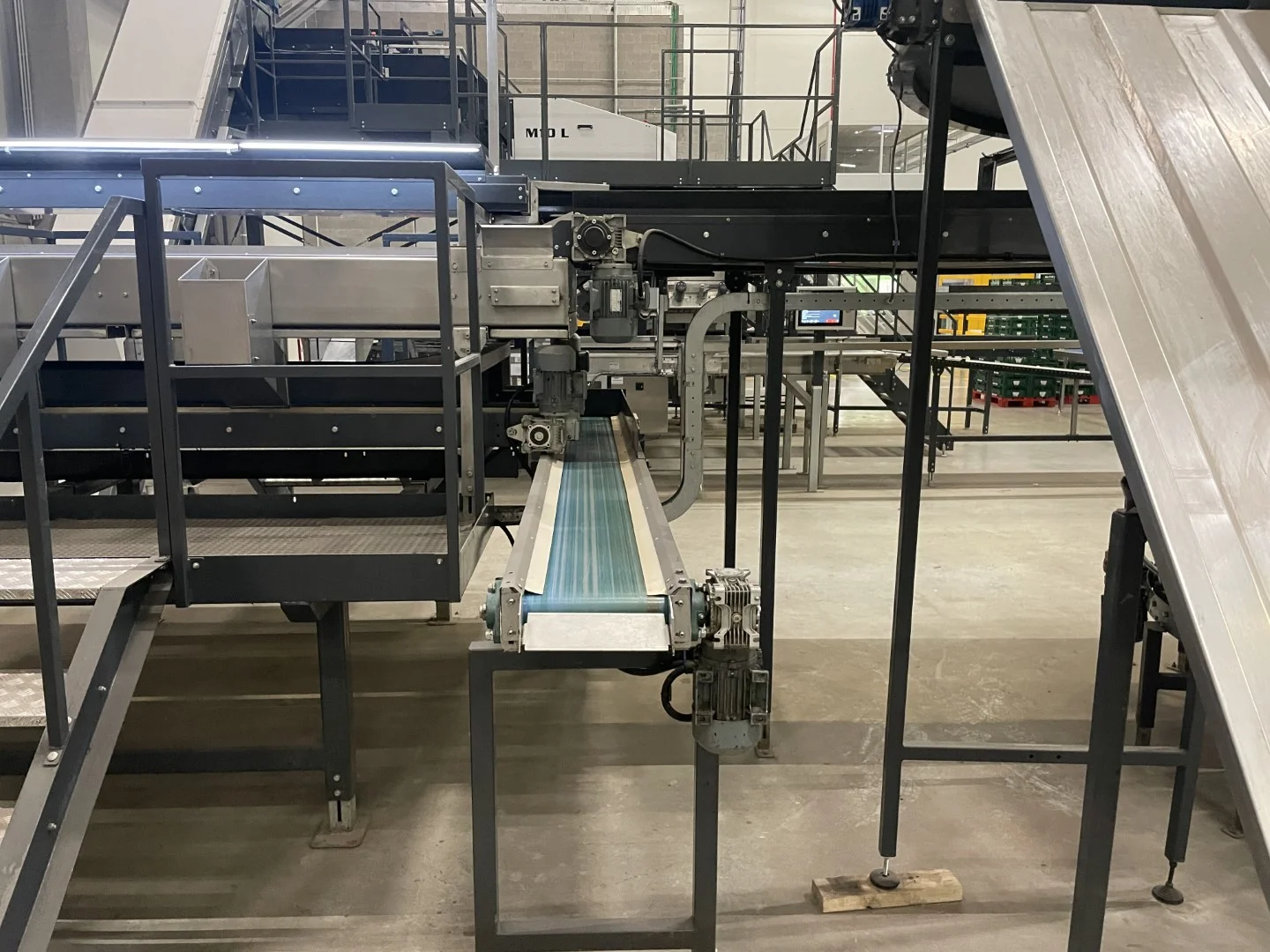 Manter M10 L weighing machine with infeed conveyor, buffer conveyor and ...