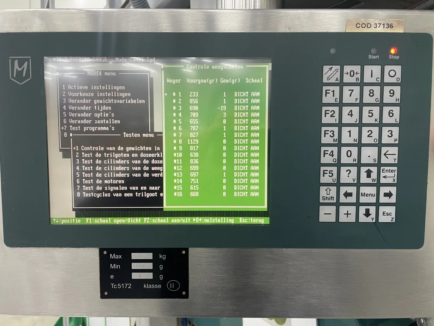 Manter VP16000 weighing machine with 3 elevators and dosing conveyors ...
