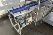 Marco combi conveyor production and packaging line with 11 Marco work tables with scales