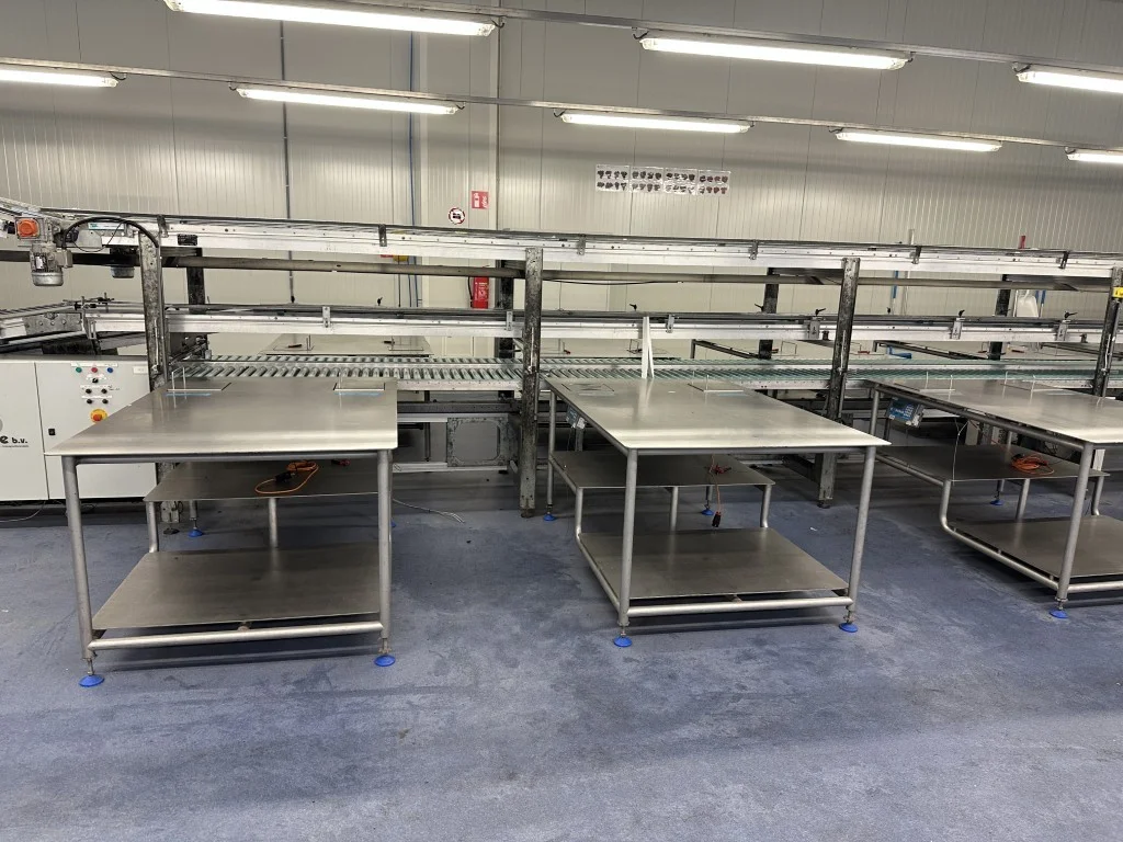 Martin Stolze combi conveyor production and packaging line with 11 ...
