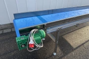 Martin Stolze conveyor aluminium 410 x 66,5 cm with stainless steel side profiles