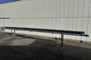 Martin Stolze conveyor aluminium 770 cm x 37 cm with stainless steel side profiles