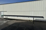 Martin Stolze conveyor aluminium 830 cm x 37 cm with stainless steel side profiles