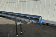 Martin Stolze conveyor aluminium 830 cm x 37 cm with stainless steel side profiles