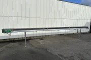 Martin Stolze conveyor aluminium 830 cm x 37 cm with stainless steel side profiles