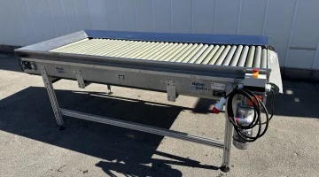 Martin Stolze roller inspection conveyor 250 x 100 cm