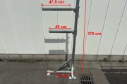 Martin Stolze support legs for roller conveyors or belt conveyors designed for 2 levels