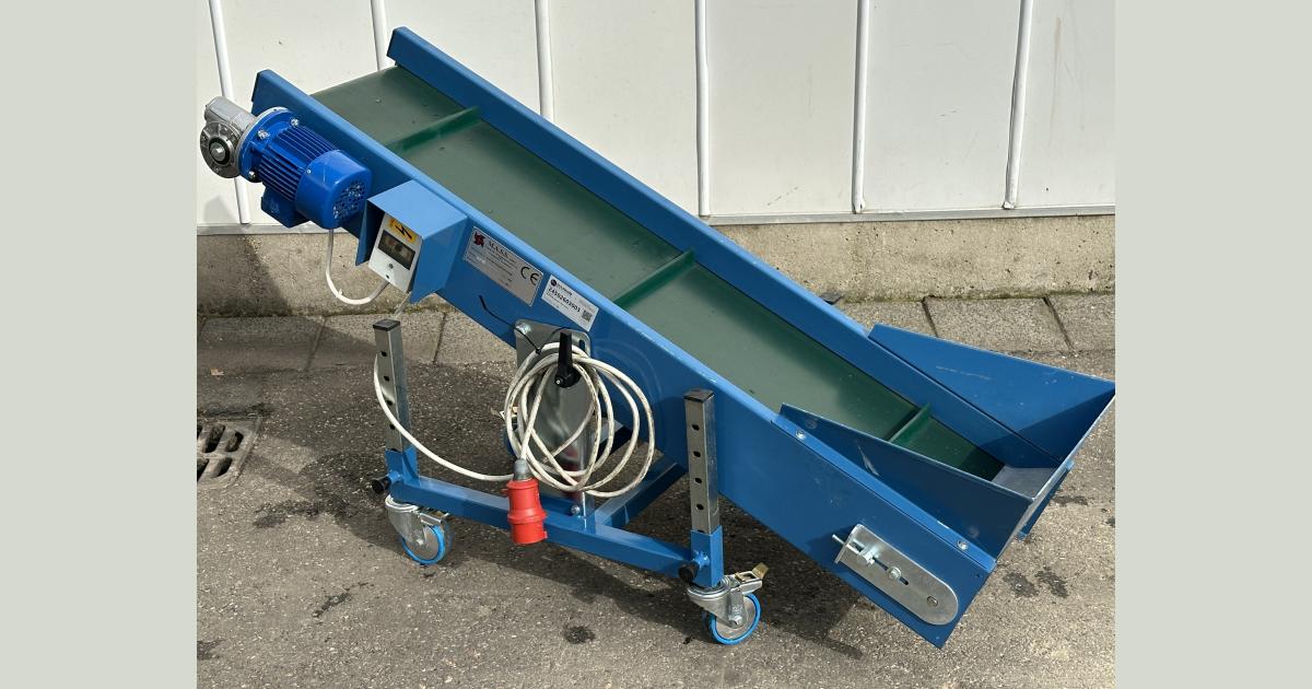 MASS NI2 elevator incline conveyor 150 x 35 cm • Duijndam Machines