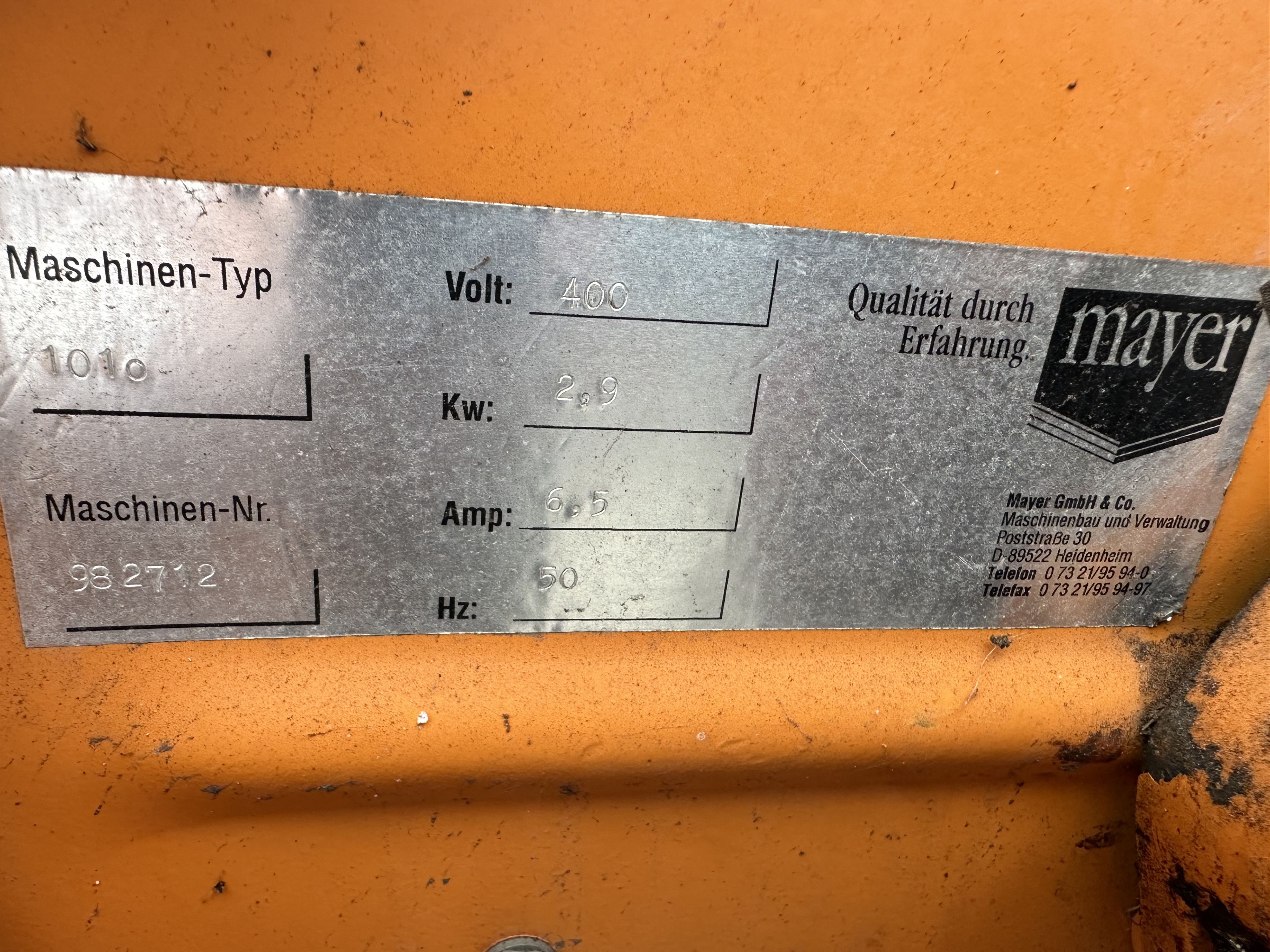 Mayer 1010 ������ ��� ������� ������� ������