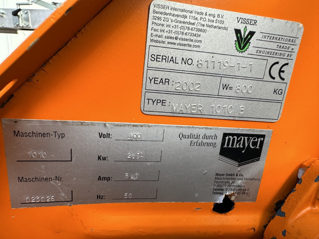 ������ ��� ������� ������� Mayer 1010