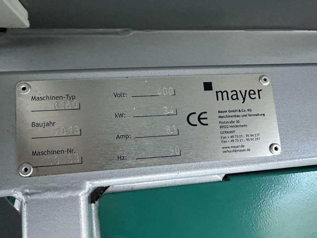 �������������� � ������������ ������ ��� ������ (��� ������ Big-bale)Mayer 6160