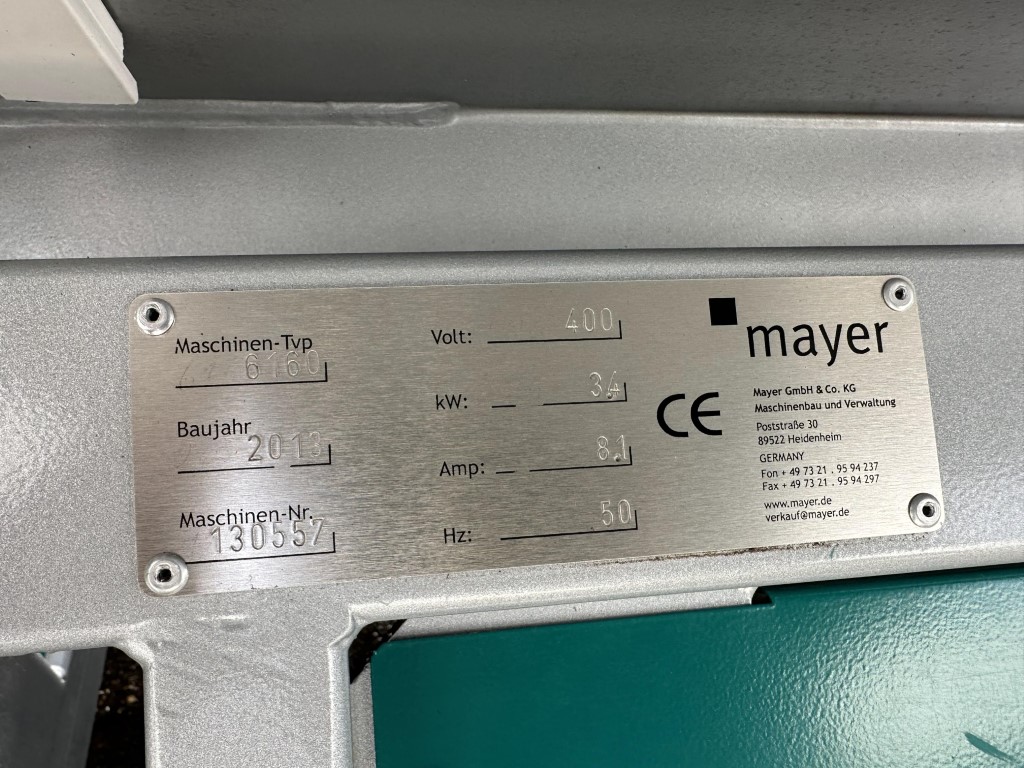 �������������� � ������������ ������ ��� ������ (��� ������ Big-bale)Mayer 6160