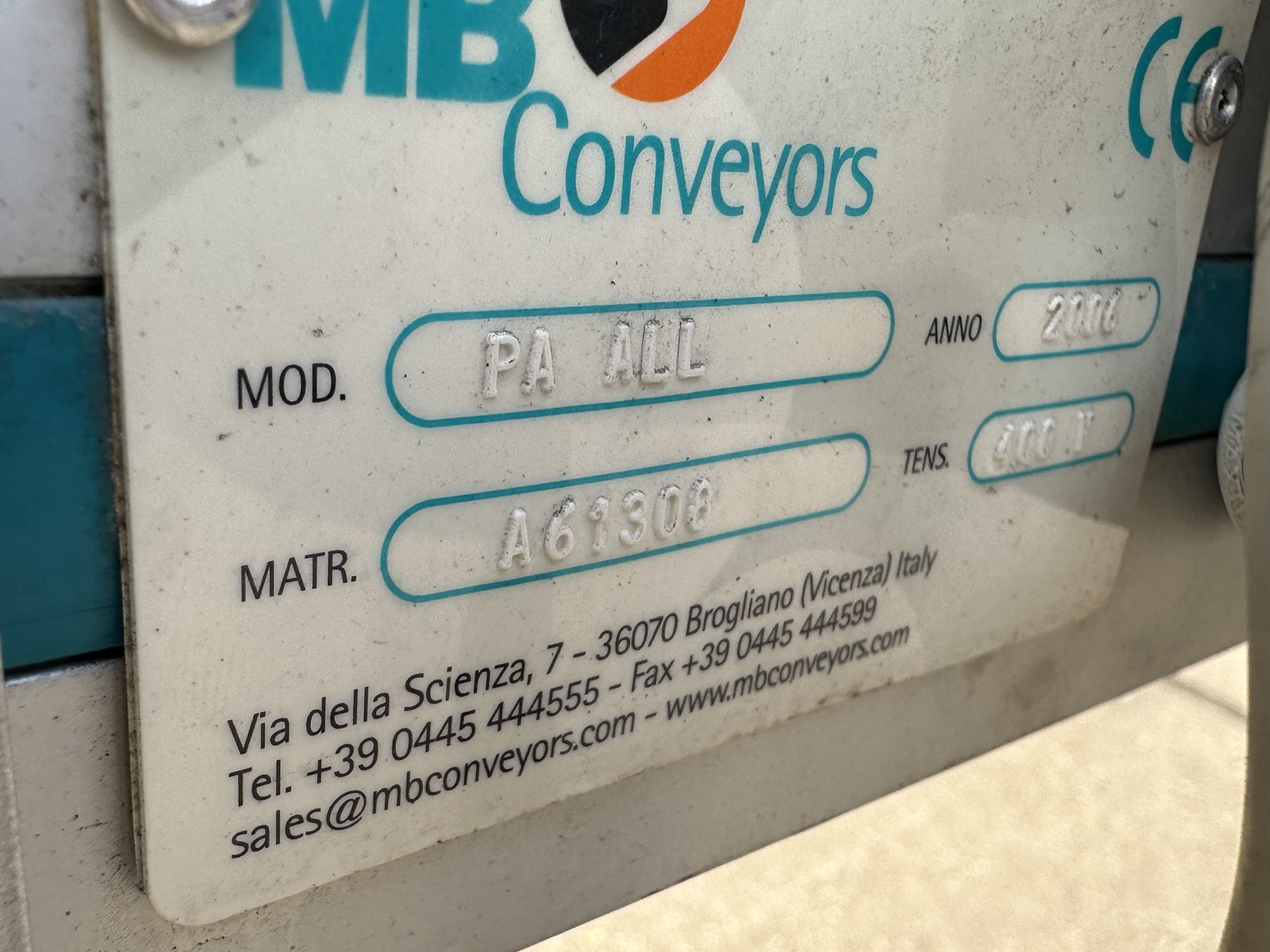 MB Conveyors MB All