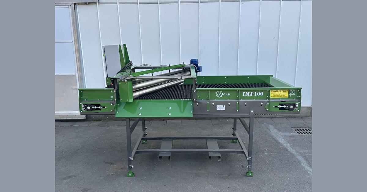 MFP LMJ100 hedgehog belt Haulm separator for potatoes, onions and root ...