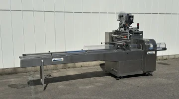 MIF Food Enginering A-412C flowpackmachine Met EME-labelaar