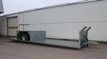 Mulder harvesting trailer