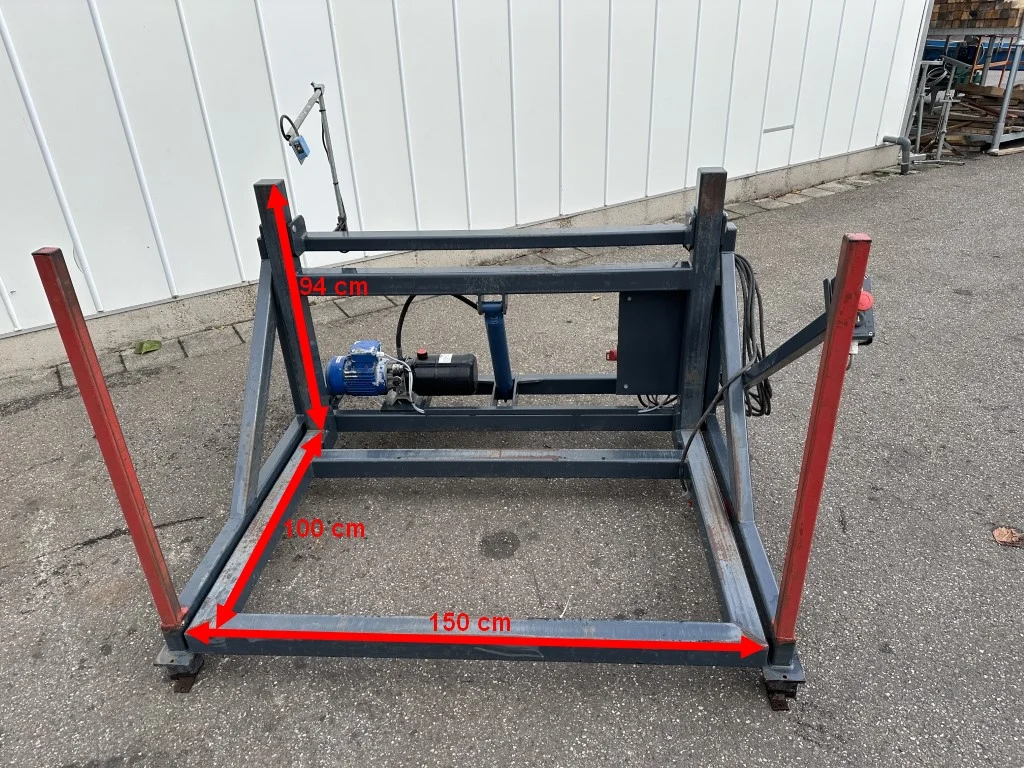 Neko Products 150 cm box filler tilting yoke • Duijndam Machines