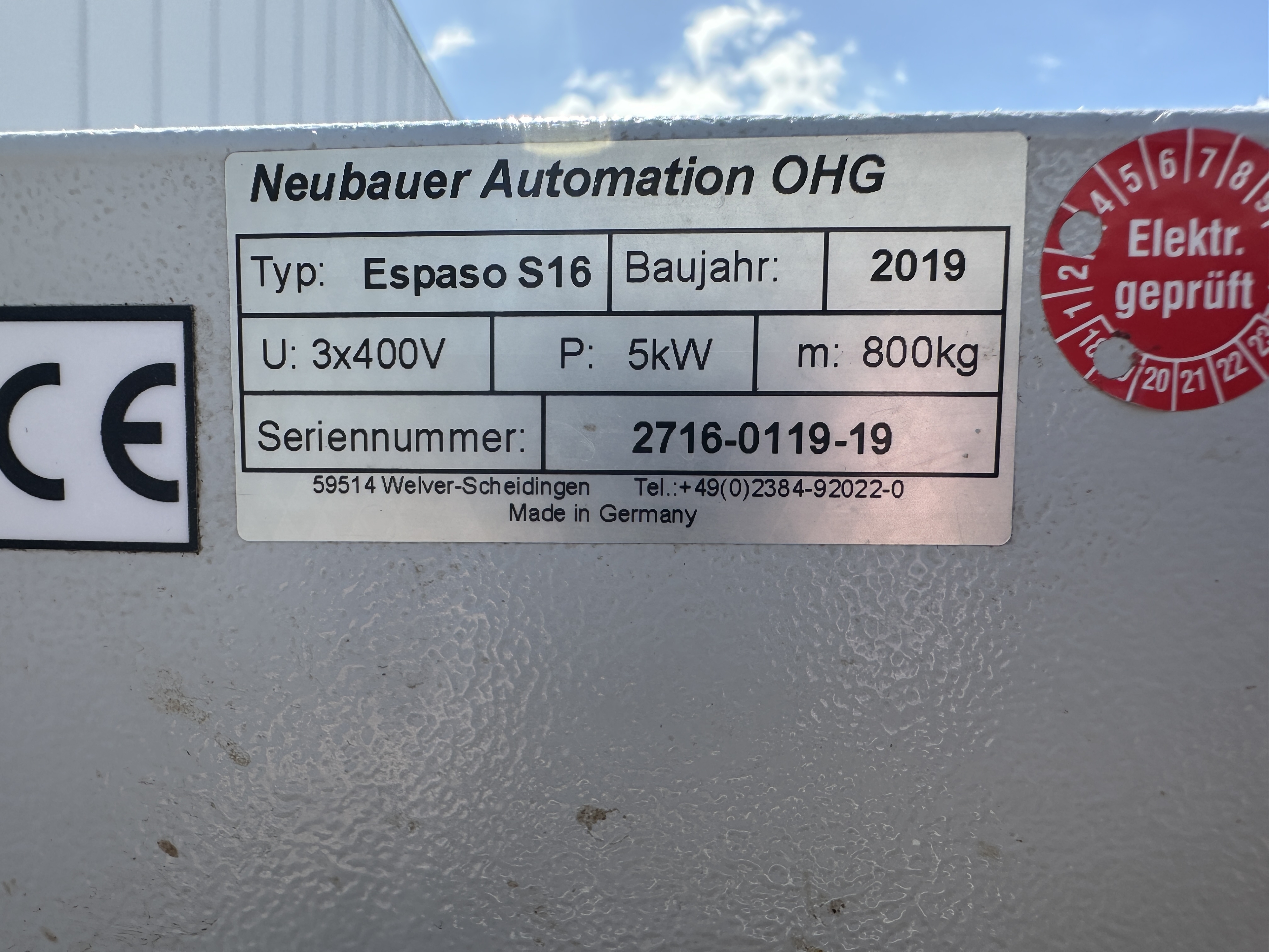 Neubauer Espaso S16 Машина для сортировки спаржи