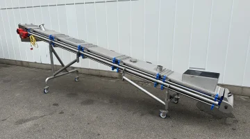 New Motion Элеваторный конвейер плоский конвейер из нержавеющей стали с вытяжкой 540 х 40 см