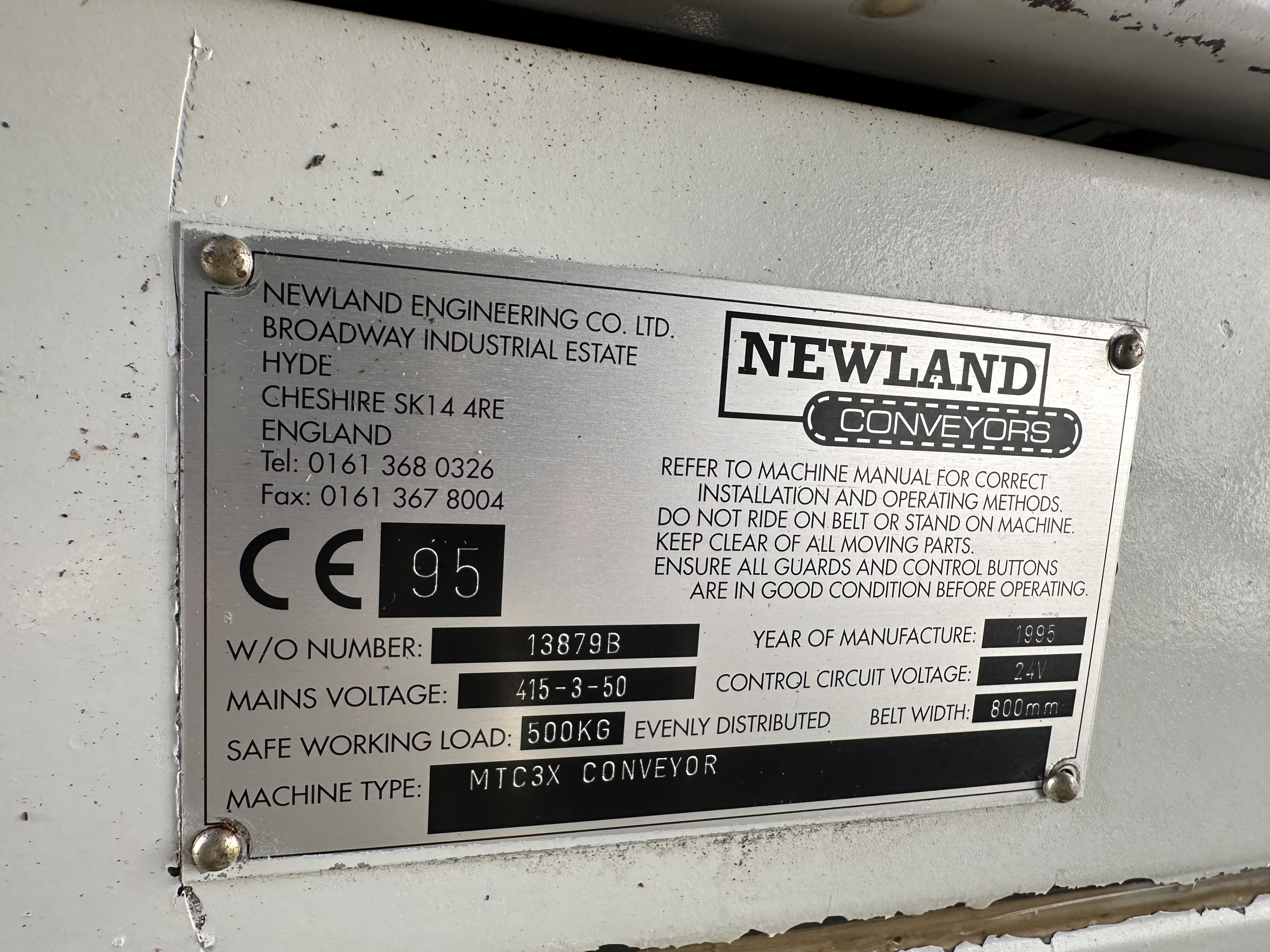 Newland conveyors MTC3X ��������������� �������� ��� �������� � ��������� �����������