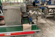 Newtec 2014A weigher for apples with 2 x PEB-40AE bag filling machine