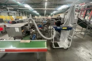 Newtec PEB AE40 bagging machine for apples with tape