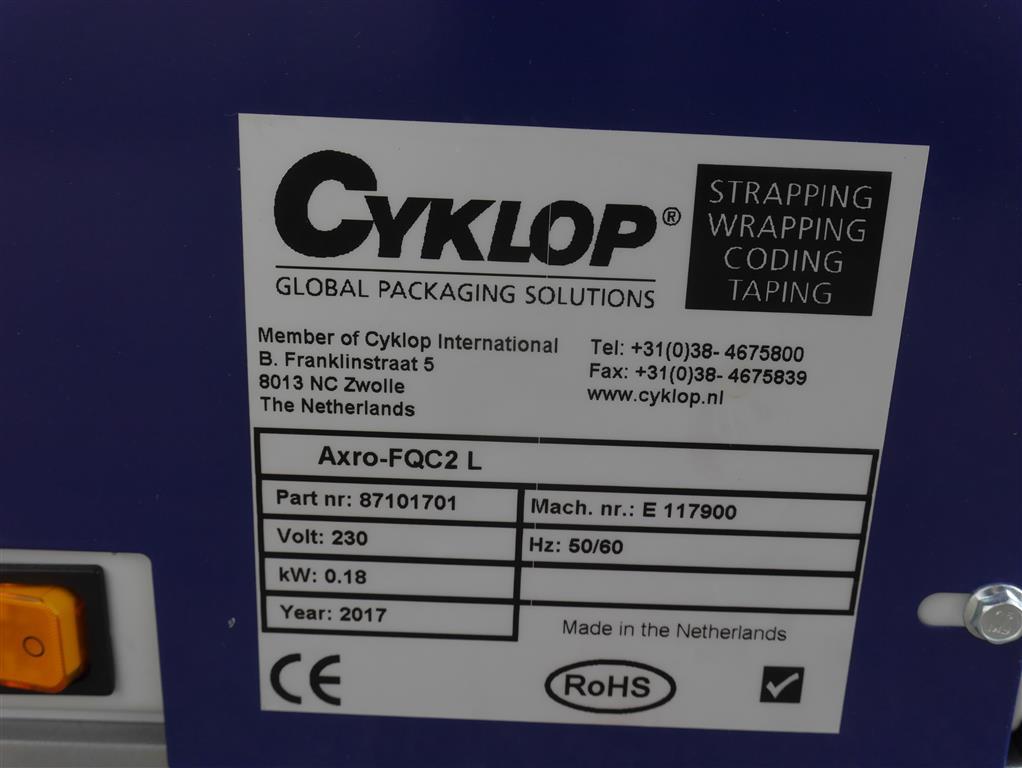 Новое связующее Cyklop Axro FQ2C-L для линии группировки