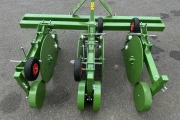 Plastic mulch laying machine 2 row new with fixed middle element