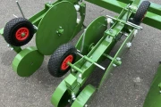 Plastic mulch laying machine 2 row new with fixed middle element