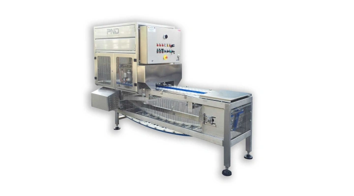 PND DE-CALYX decapper decalyxing machine processing line for strawberries and radishes