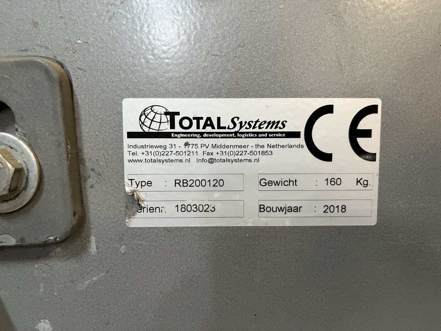 Total Systems Bercomex Potveer ����� ���������� ������� 160 �� ��� ������� ������, ���������, ���� � ������������ �������.