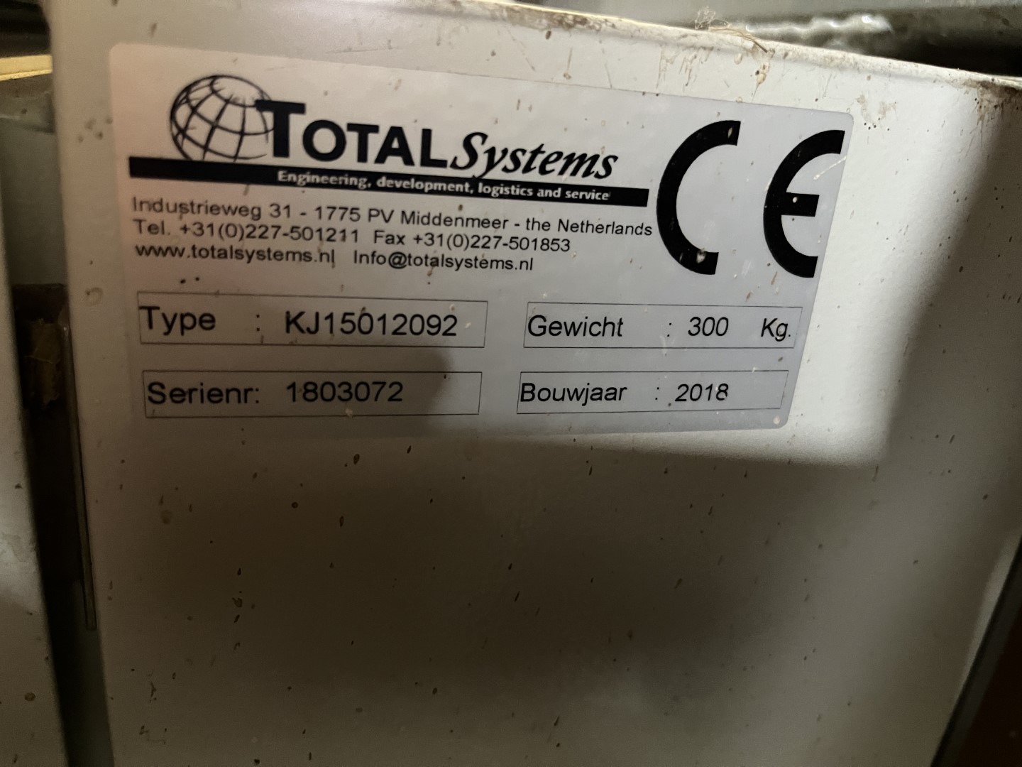 Total Systems Bercomex Potveer ����� ���������� ������� 160 �� ��� ������� ������, ���������, ���� � ������������ �������.