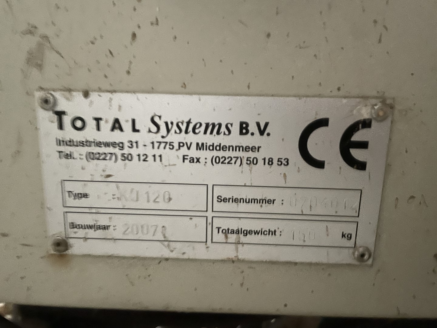 Total Systems Bercomex Potveer ����� ���������� ������� 160 �� ��� ������� ������, ���������, ���� � ������������ �������.