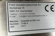Prins Verpakkingstechniek 1500 mm turntable stainless steel