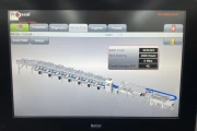 Proseal MC002 + slipmaster weighing line with 14 weighing positions for soft fruits with Slipstream lane divider