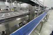 Proseal MC002 + slipmaster weighing line with 14 weighing positions for soft fruits with Slipstream lane divider