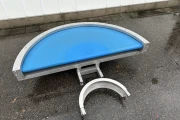 QJ Producties curved conveyor 180 degrees, stainless steel 50 cm