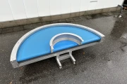 QJ Producties curved conveyor 180 degrees, stainless steel 50 cm