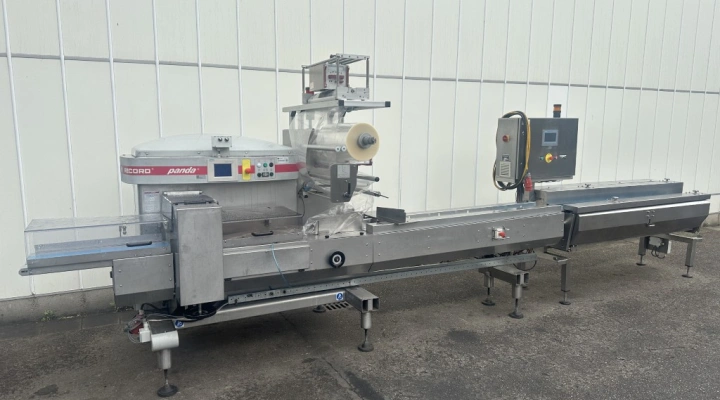 Record Pande E flow pack machine with inliner