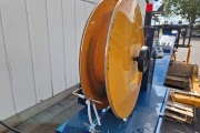 Reisopack 2901 pallet strapping machine with corner applicator