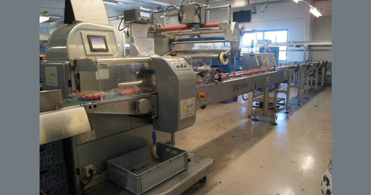 RGD VR-6 Genio flowpack machine with infeed system • Duijndam Machines