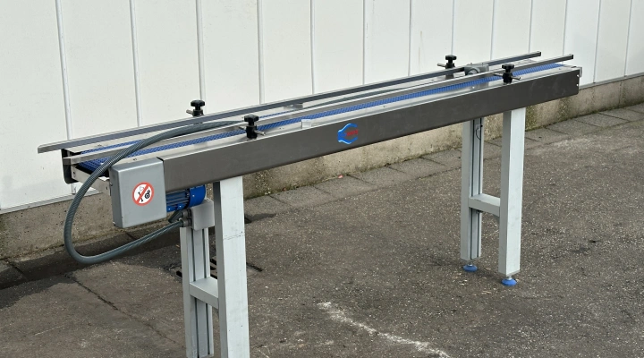 RGD vlakke transportband 225 x 15 cm, modulaire band