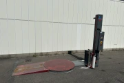 Robopac palletwikkelaar met oprijplaat