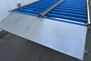 double roller conveyors with crate rack