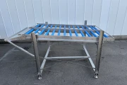 double roller conveyors with crate rack