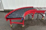 Roller conveyor 1070 cm x 70 cm with curve 90°
